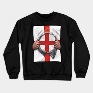 England Flag English Flag Ripped - Gift for English From England Crewneck Sweatshirt